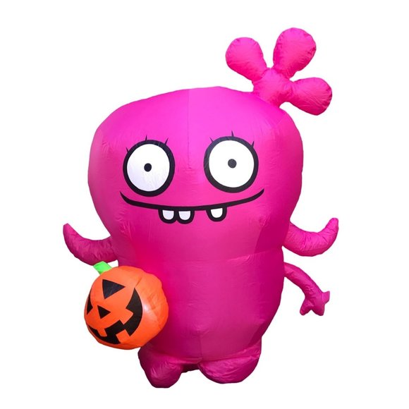 Gemmy UglyDolls Collab Moxy Inflatable LED Halloween Indoor Outdoor Pink 3.5' - Picture 5 of 8